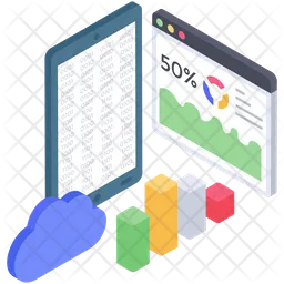 Vecteur d'analyse de site Web  Icône