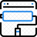 Peinture Site Web Rouleau Icon