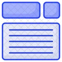 Cabecalho Site Wireframe Ícone