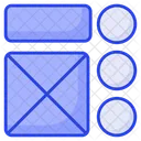 Cabecalho Site Wireframe Ícone