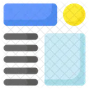 Cabecalho Site Wireframe Icon