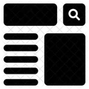 Cabecalho Site Wireframe Icon