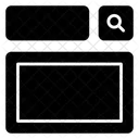 Cabecalho Site Wireframe Icon