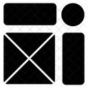 Cabecalho Site Wireframe Icon
