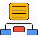 Hierarchie Flussdiagramm Arbeitsablauf Symbol