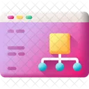 Sitemap Hierarchy Flowchart Icon