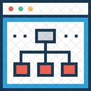 Sitemap Hierarchy Algorithm Icon