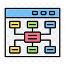 Hierarchy Flowchart Workflow Icon