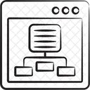 Sitemap Hierarchy Flowchart Icon