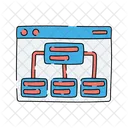 Sitemap Structure Web Development Project Showcase Icon