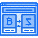 Intercambiador Sitio Bitcoin Icon