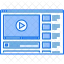 Video Web Reproductor Icono