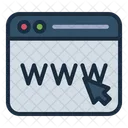 Sitio Web Web Navegador Icono