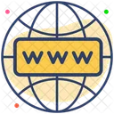 Sitio Web Mundo Web Icono