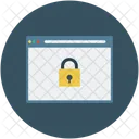 Sitio Web Bloqueo Seguro Icono