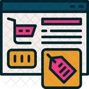 Sitio Web Descuento Marketing Icono