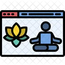 Sitio Web Yoga Meditacion Icon