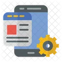 Sitio Web Smartphone Desarrollo Icon