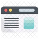Sitio web de base de datos  Icono