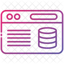 Sitio web de base de datos  Icono