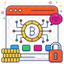 Sitio web bitcoin  Icono