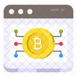 Sitio web bitcoin  Icono