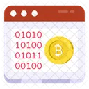 Sitio Web Bitcoin Criptomoneda Cripto Icono