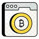 Sitio Web Bitcoin Sitio Web Logotipo De Bitcoin Icono