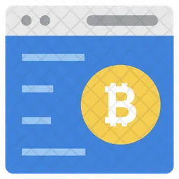 Sitio web bitcoin  Icono