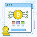 Sitio Web Bitcoin Efectivo Electronico Bitcoin En Linea Icono