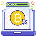 Cuenta Bitcoin Web Bitcoin Sitio Web Bitcoin Icono