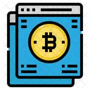 Web Sitio Bitcoin Icono