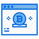 Sitio Web Bitcoin Internet Icono