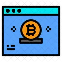 Sitio Web Bitcoin Internet Icono