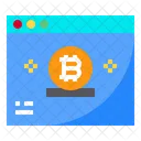 Sitio Web Bitcoin Internet Icono