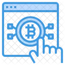 Sitio web bitcoin  Icono