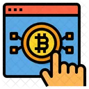 Sitio web bitcoin  Icono