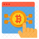 Sitio web bitcoin  Icono