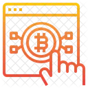 Sitio Web Bitcoin Bitcoin Sitio Web Icono