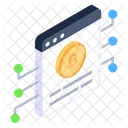 Sitio web bitcoin  Icono