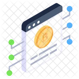 Sitio web bitcoin  Icono