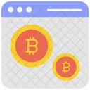 Sitio web bitcoin  Icono