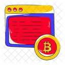 Sitio web bitcoin  Icono