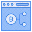 Bitcoin Criptomoneda Sitio Web Icono