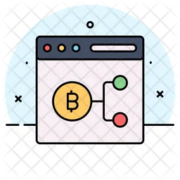 Sitio web bitcoin  Icono