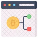 Bitcoin Criptomoneda Sitio Web Icono