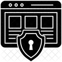 Sitio Web Bloqueado Necesita Contrasena Sitio Web Protegido Icon