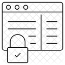 Sitio web bloqueado  Icono