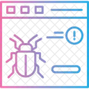 Error Del Sitio Web Virus Navegador Icono