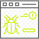 Error Del Sitio Web Virus Navegador Icono